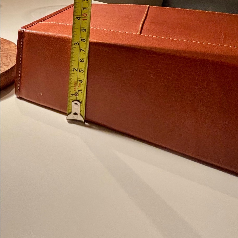 Vintage Brown vegan Leather Bible Case – Hebrew Embossed Detail - Picture 7 of 8